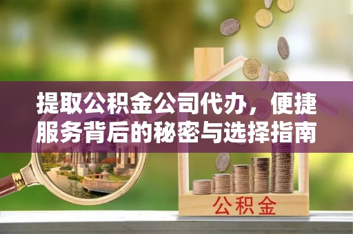 腾冲提取公积金公司代办，便捷服务背后的秘密与选择指南