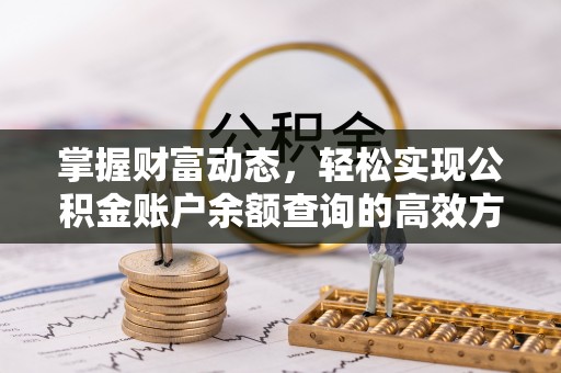 腾冲掌握财富动态，轻松实现公积金账户余额查询的高效方法