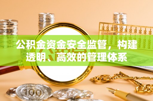 腾冲公积金资金安全监管，构建透明、高效的管理体系