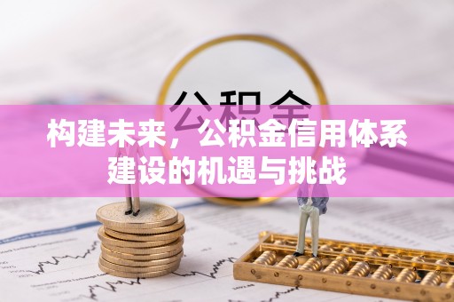 腾冲构建未来，公积金信用体系建设的机遇与挑战