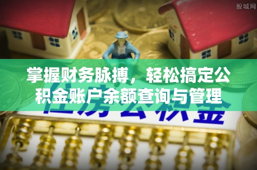 腾冲掌握财务脉搏，轻松搞定公积金账户余额查询与管理