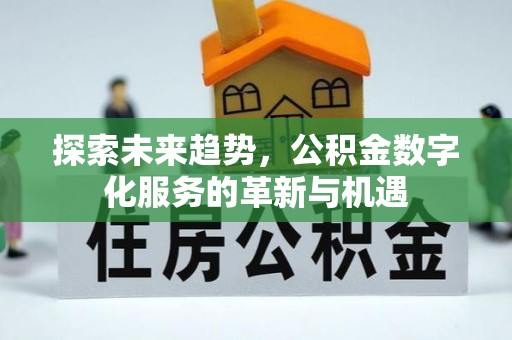 腾冲探索未来趋势，公积金数字化服务的革新与机遇