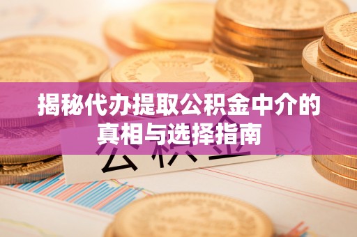 腾冲揭秘代办提取公积金中介的真相与选择指南