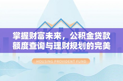 腾冲掌握财富未来，公积金贷款额度查询与理财规划的完美结合
